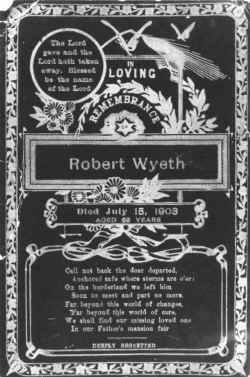 Robt WyethMemorial Card.jpg (179878 bytes)